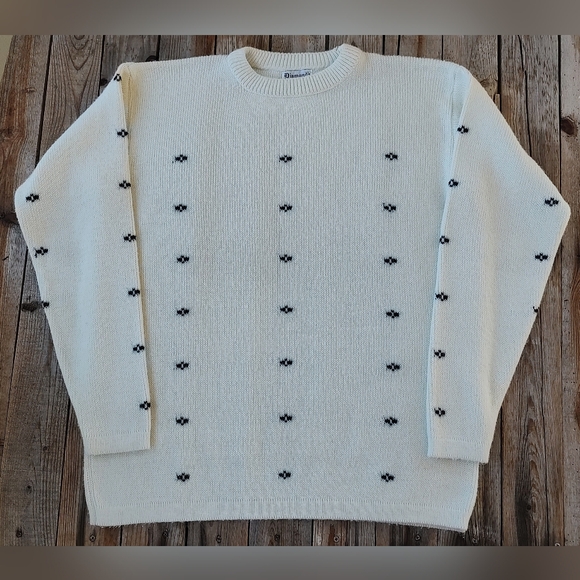 vintage '60s Diamond Men's Shop wool knit sweater made in USA